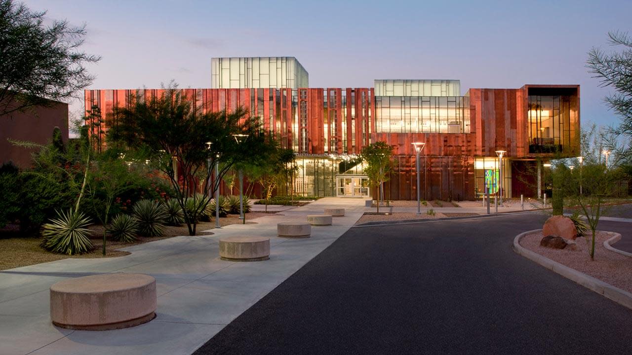 Low angle view of a modern building