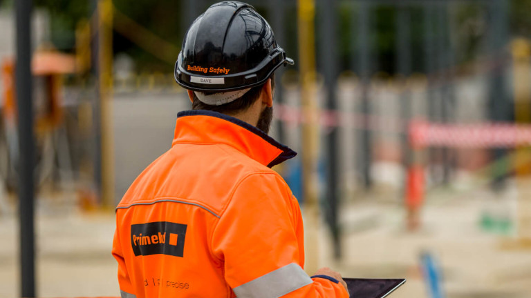 Prime Build general contractor inspecting a site