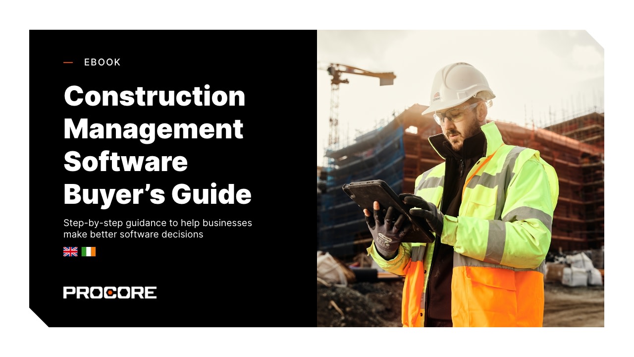 Construction Management Software Buyers Guide ebook cover