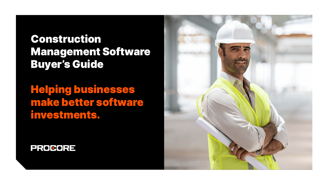The Construction Project Management Software Buyer's Guide | Procore