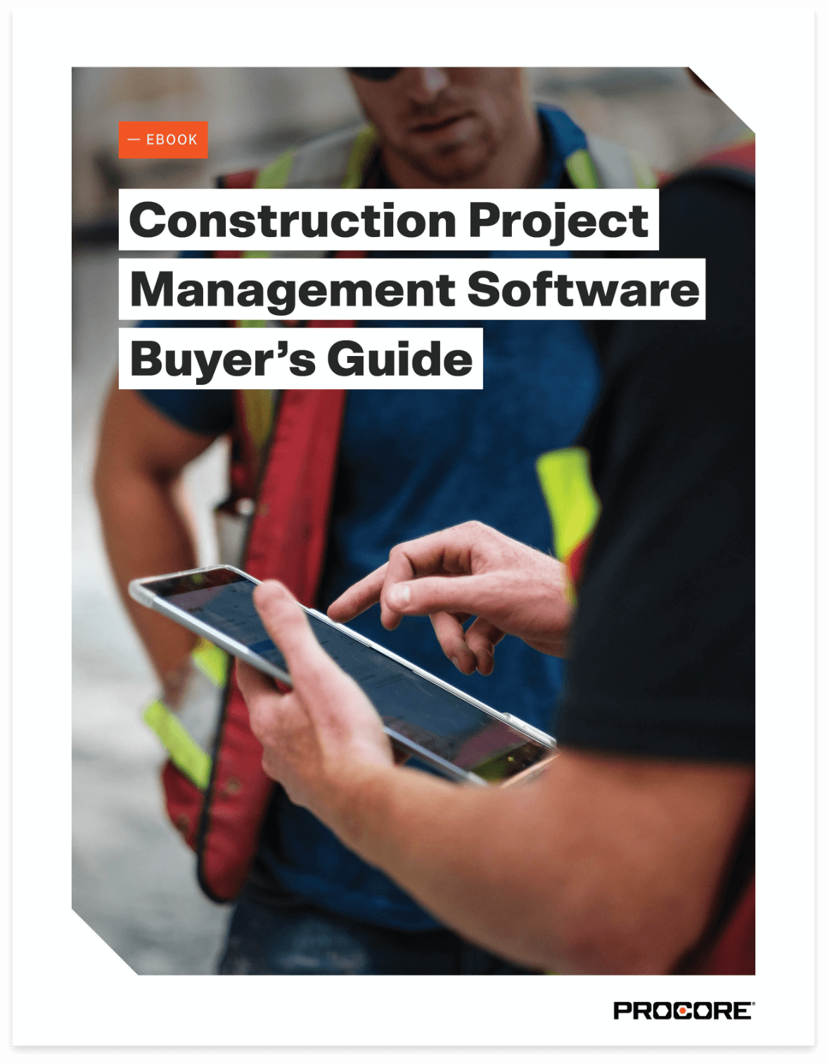 Construction Project Management Software Buyers Guide ebook cover