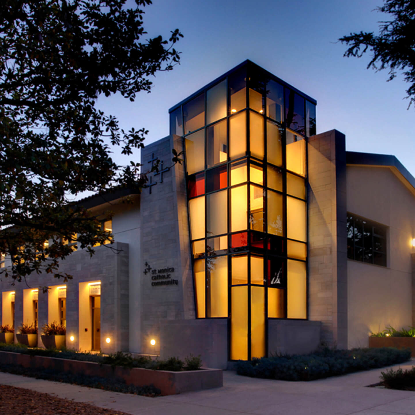 Horizontal view of a building