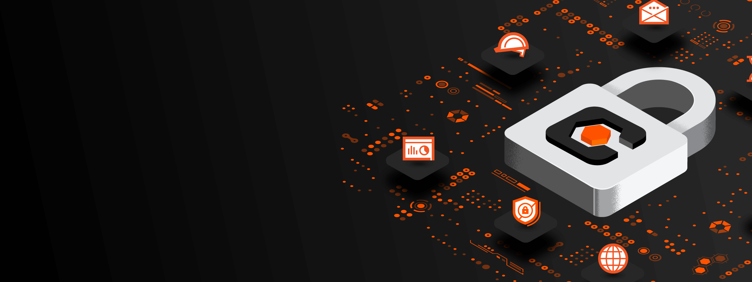 Illustrated padlock with procore logo