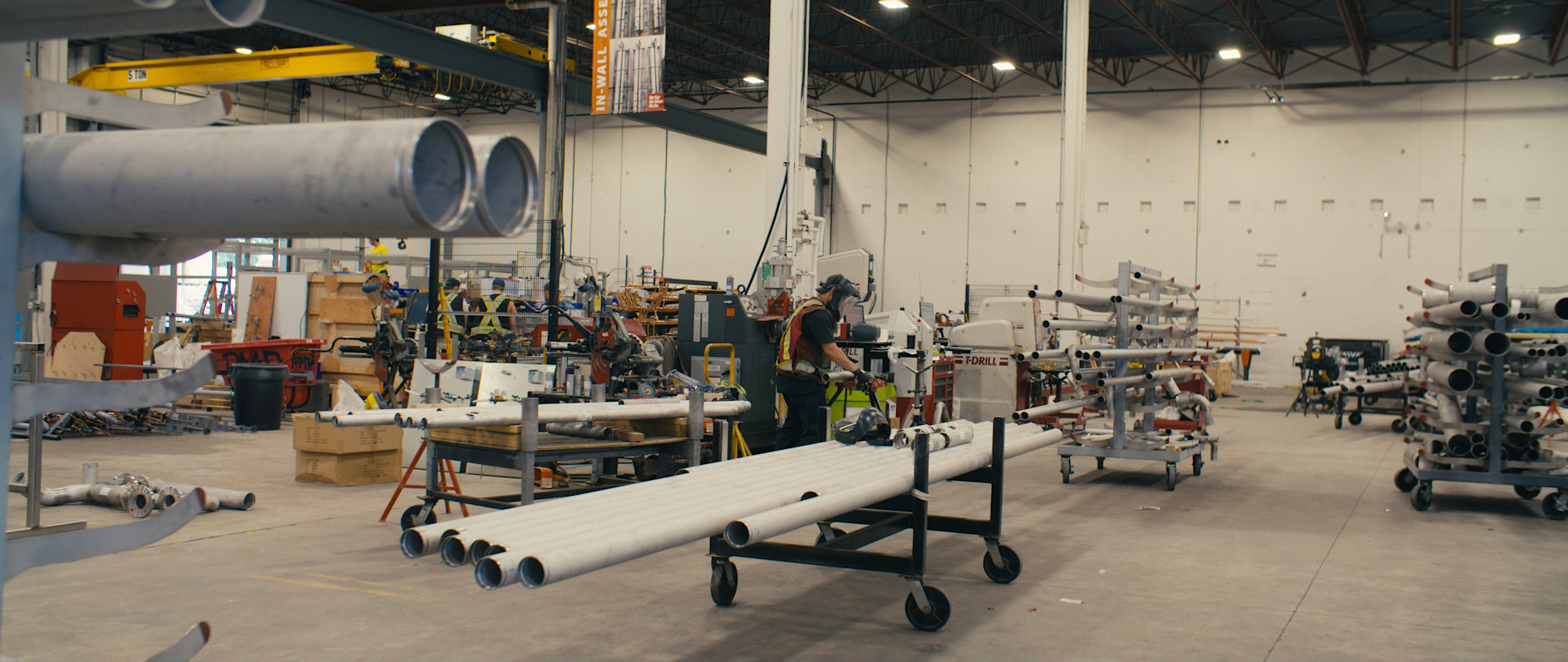 Shop floor with Pitt Meadows employees