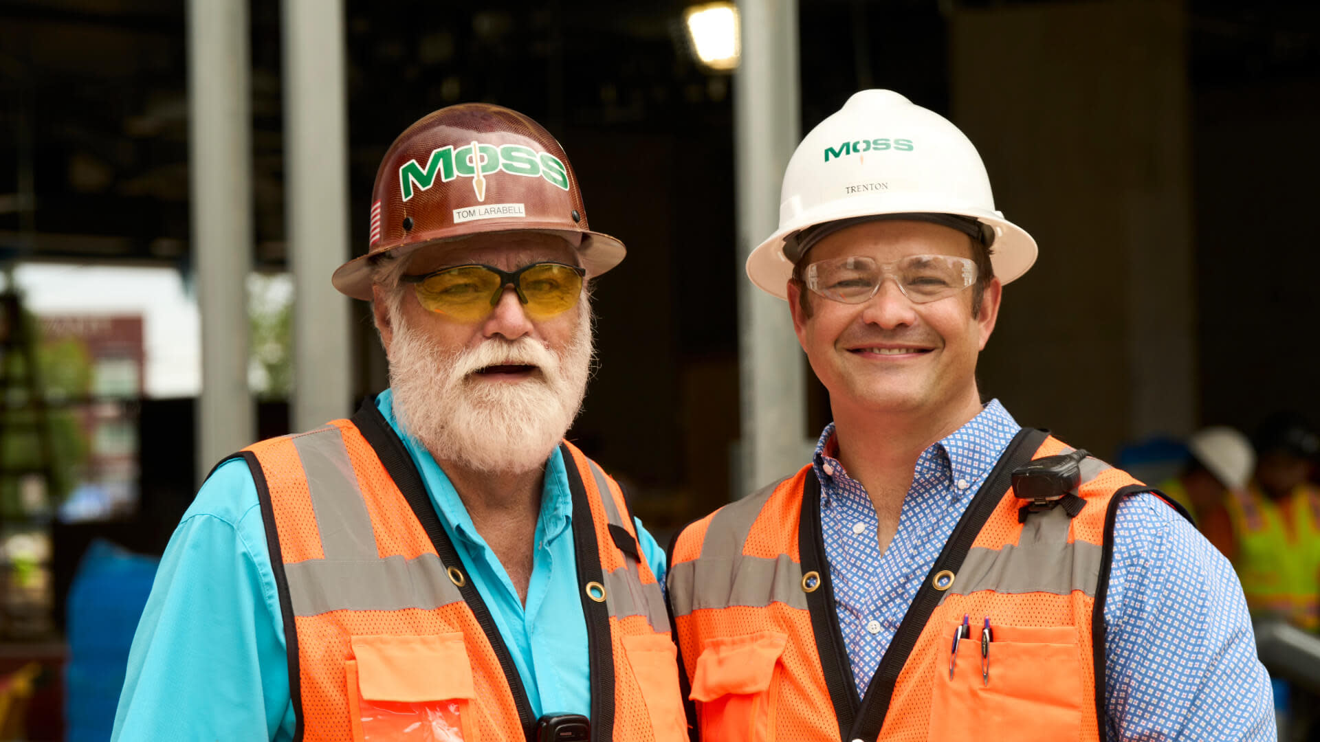 Two Moss contractors smiling