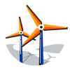 Wind turbine icon