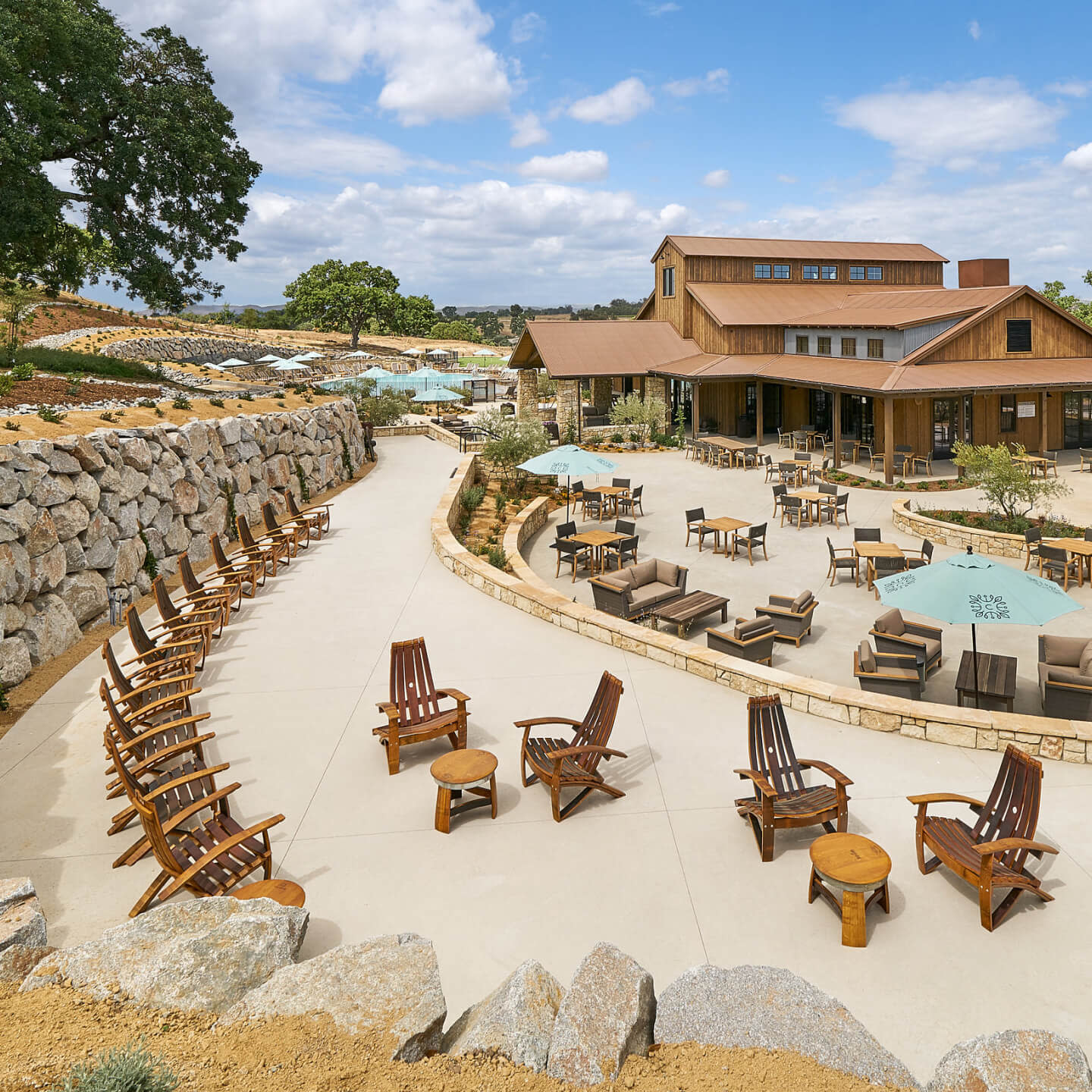 Hotel's outdoor area