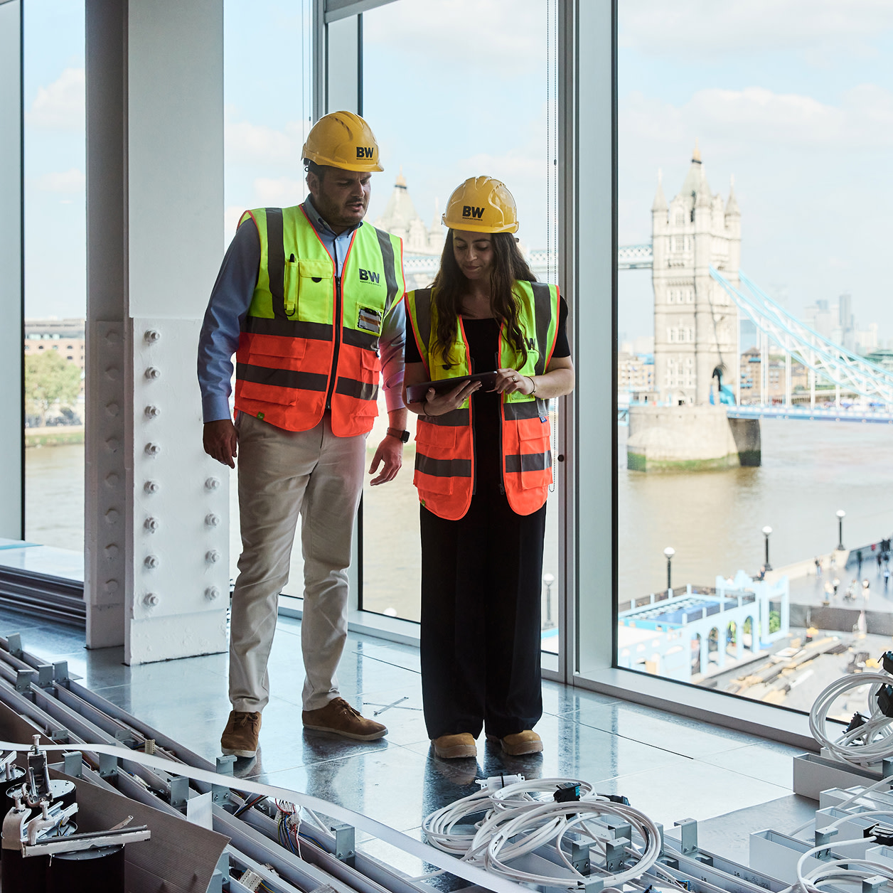 Procore's Schedule tool in a desktop and a phone