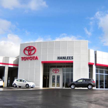 Front view of Toyota Hanlees center