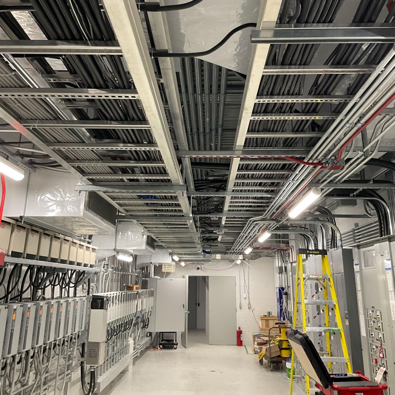 An electrical room