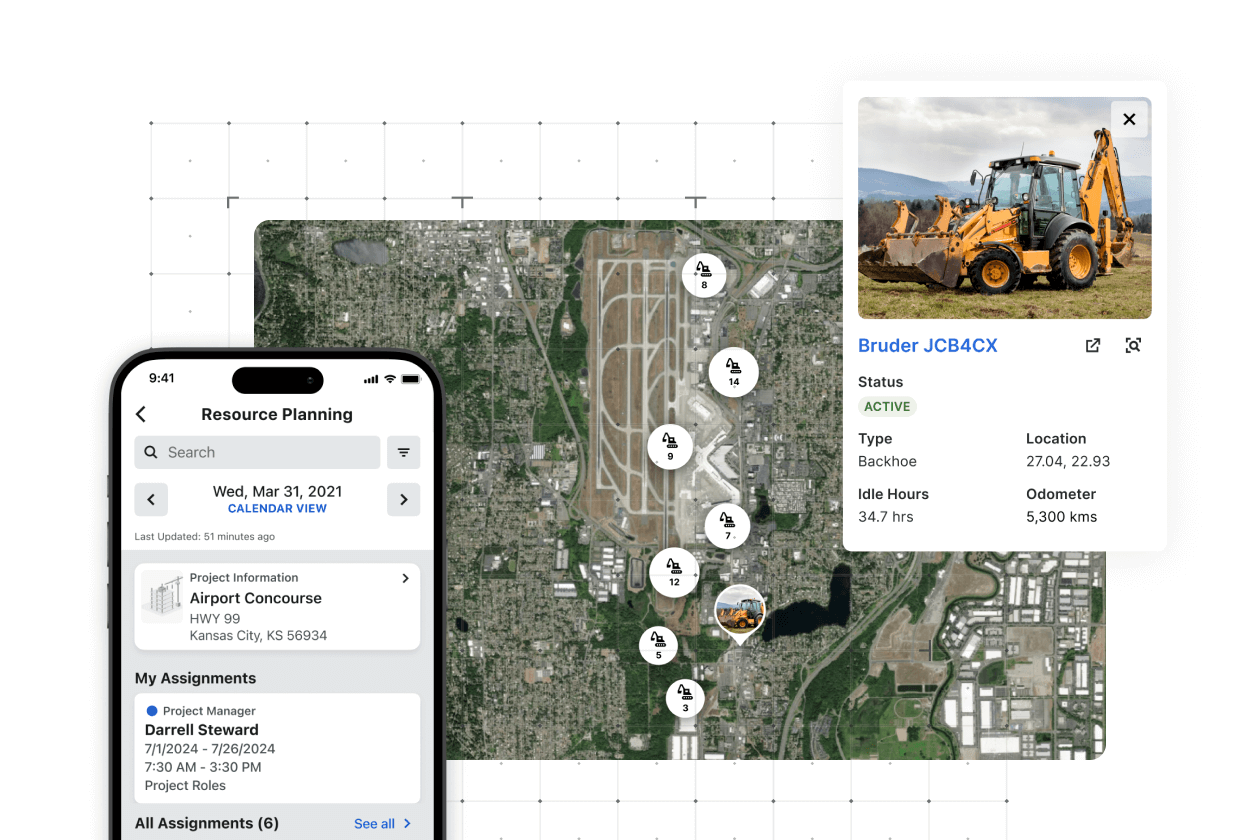 Procore's Maps product UI