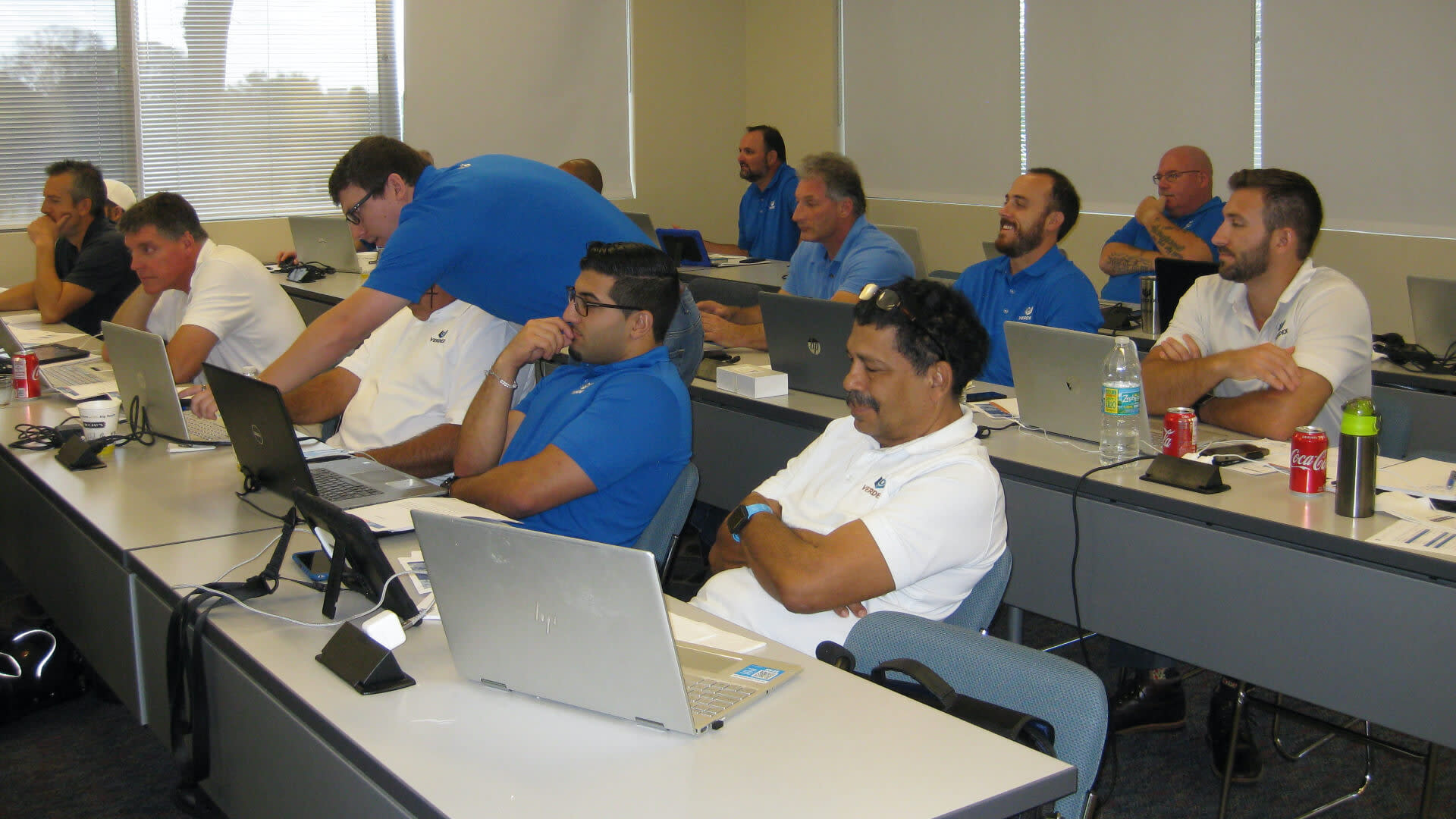 Verdex employees in training