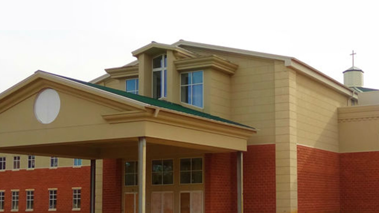 Low angle view of church's roof