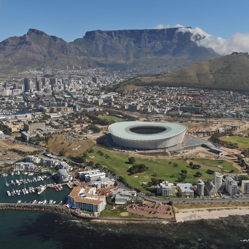 Aerial view of Cape Town Stadium