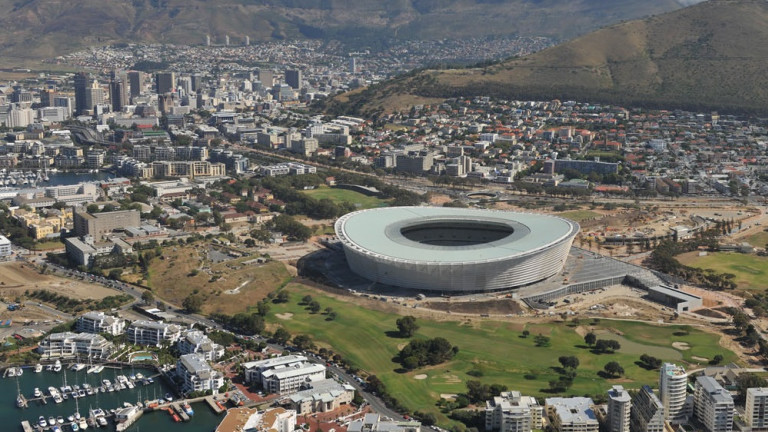 Aerial view of Cape Town Stadium
