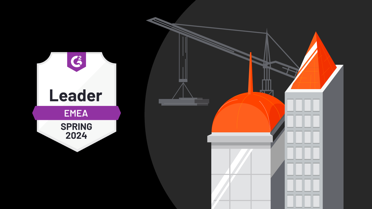 Procore leads in en-to-end construction management infographic cover