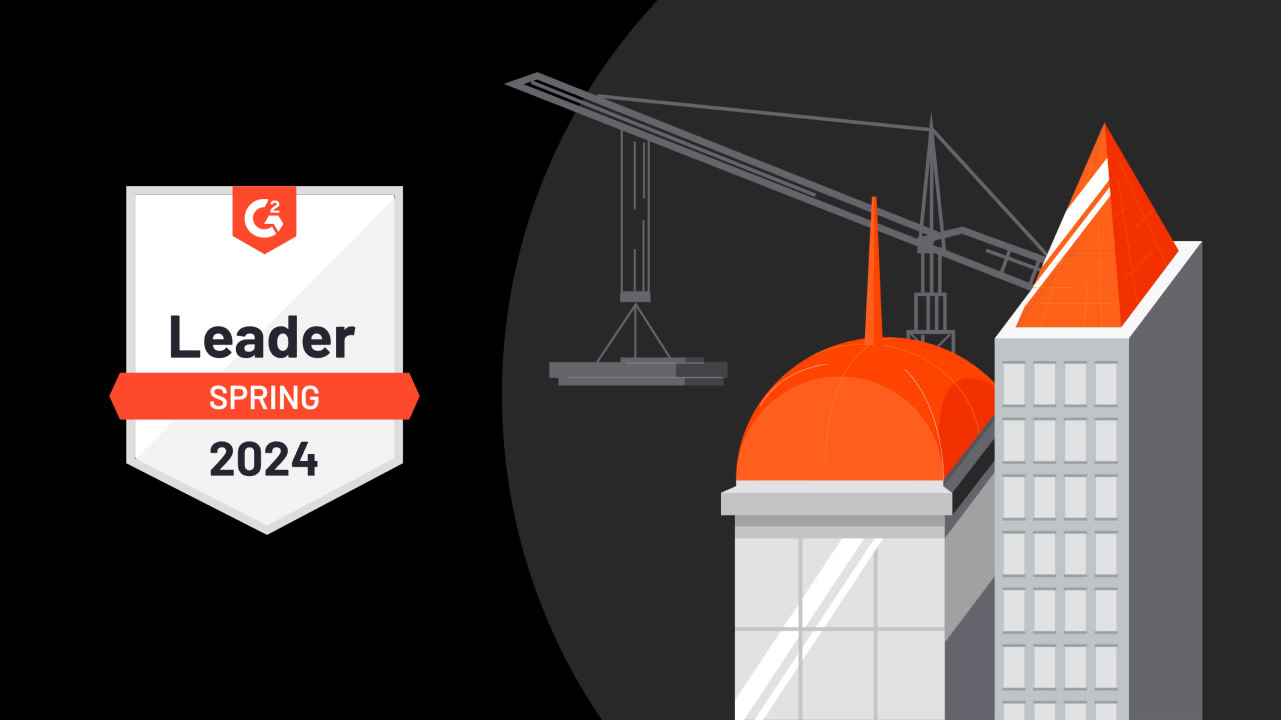 Procore leads in en-to-end construction management infographic cover