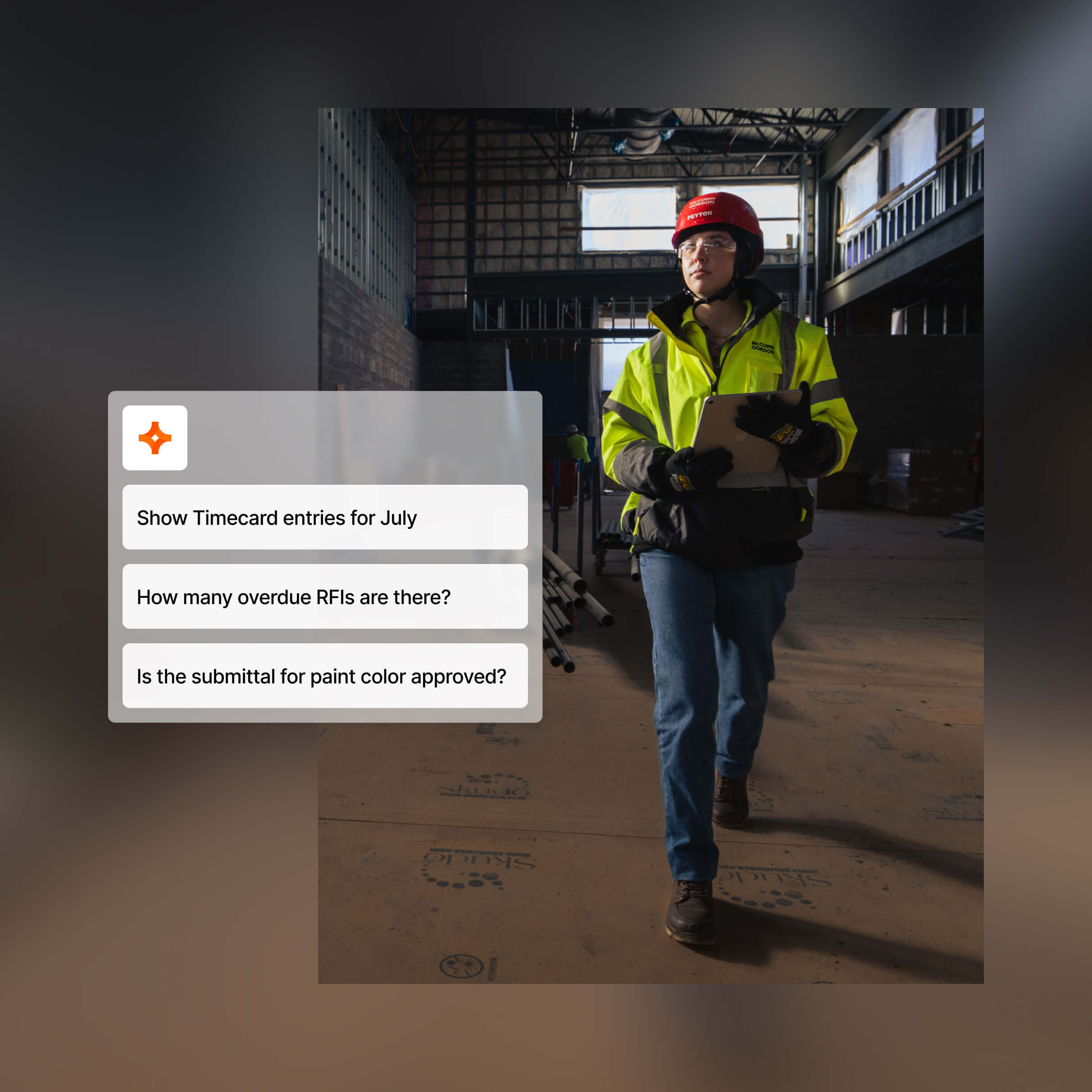 Procore's Copilot UI