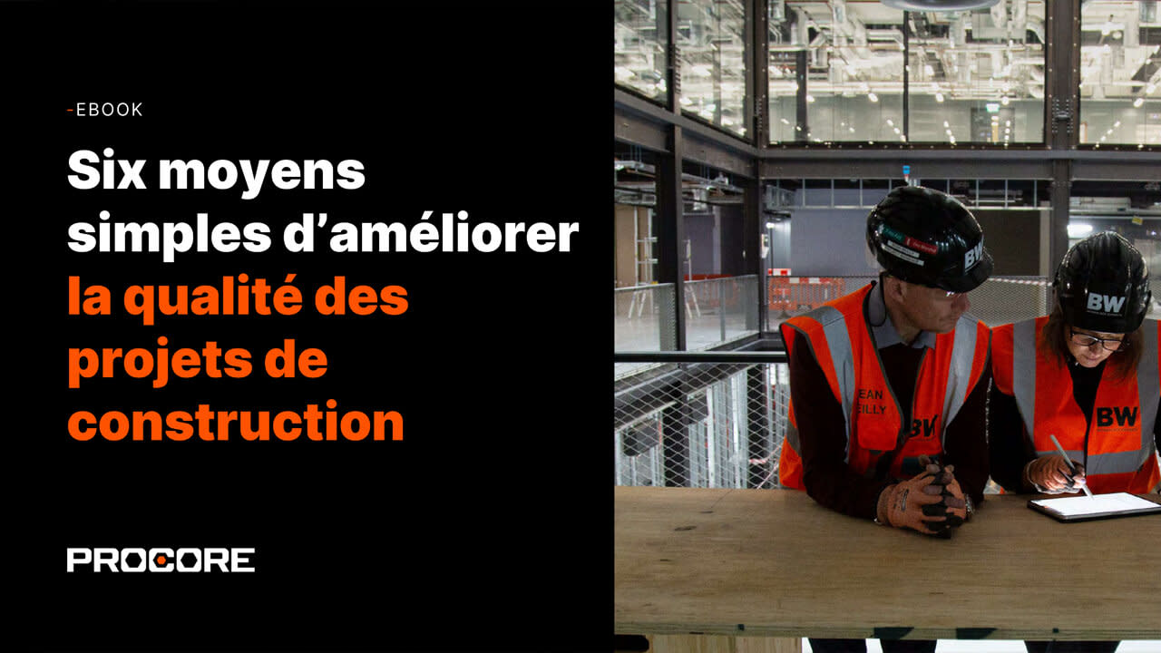 6 moyens simples d'améliorer la qualité des projets de construction eBook cover