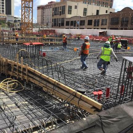 Texas Live Arena under construction