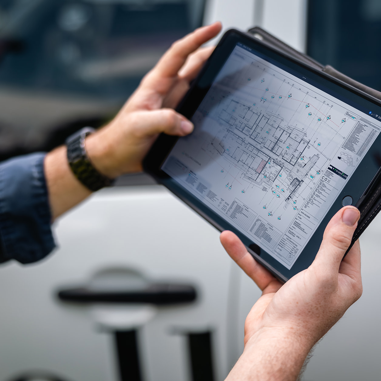 Procore's Submittals tool on a tablet