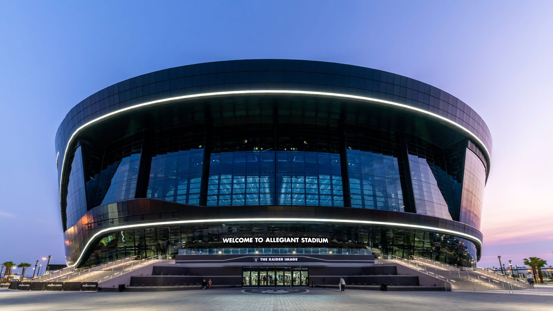 Allegiant Stadium main entrance