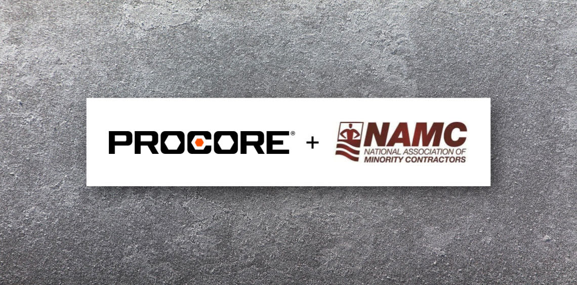 Procore + NAMC Press Release graphic