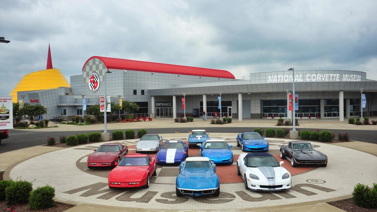 Front view of National Corvette Museum