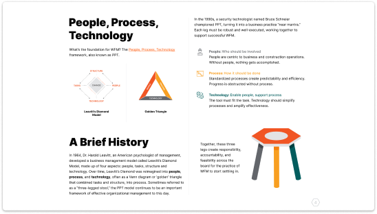 The 6 Pillars of Construction Workforce Management eBook interior page