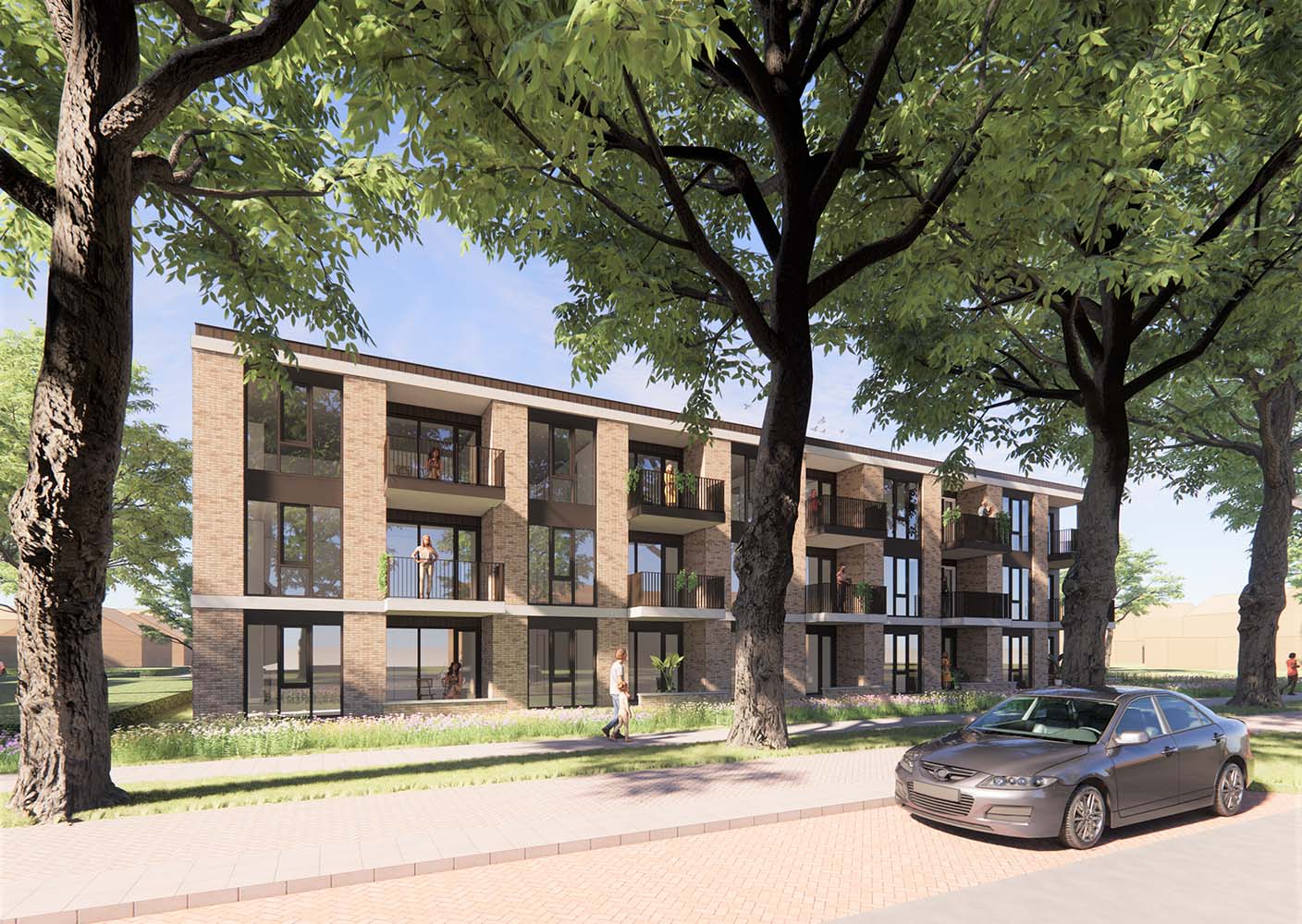 nieuwbouw 24 appartementen Hoge Weerd in Epe - Beltman Architecten