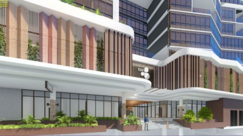 Render of the 19-storey and 30-storey towers that will be the largest vertically integrated project to be undertaken to date by not-for-profit residential aged care operator Bolton Clarke.
