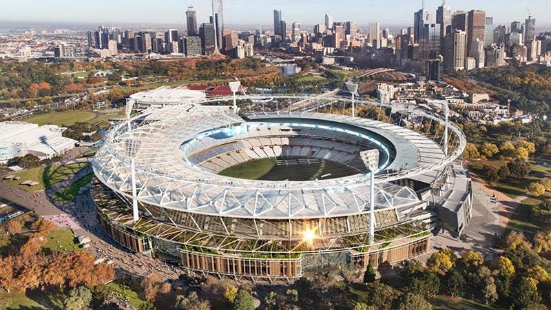 An artist's impression of the proposed MCG redevelopment