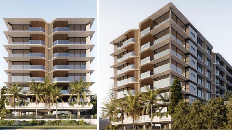 Renders of the reworked plans for the site at 1276-1280 Gold Coast Highway, Palm Beach.