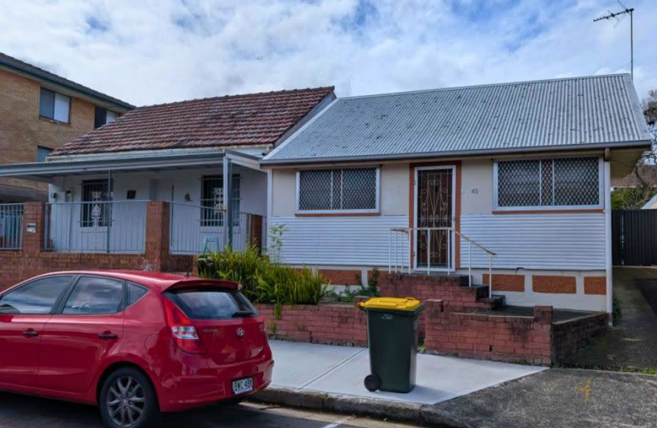 The existing homes at 45-47 Arthur Street in Marrickville would be demolished under the seven-storey co-living scheme.