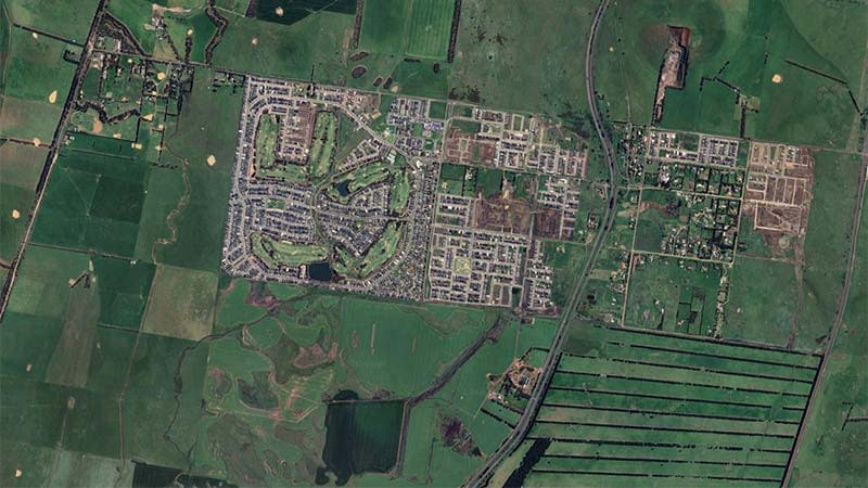 Overview of the site at Beveridge North West