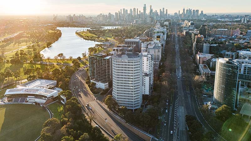 Dexus 636 St Kilda Road existing site