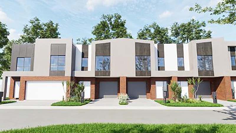A rendering of the potential home designs at 132 Chapel Road Keysborough