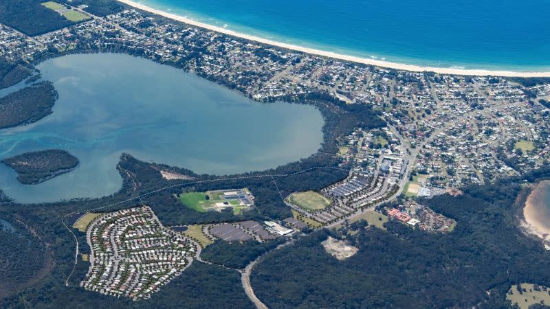 render of the West Culburra development including the residential development 