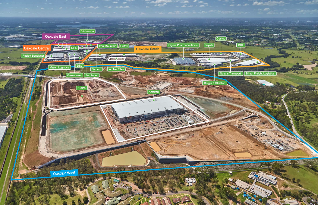 ▲ Its largest development in Australia is the Oakdale West Industrial Estate offering 89ha of development opportunity within its larger Oakdale Industrial Estate in Western Sydney.