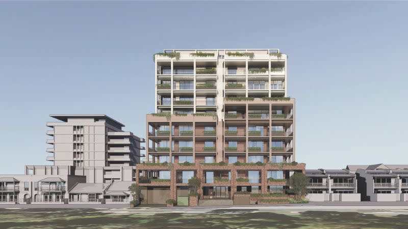 An external rendering of the project at East Terrace.