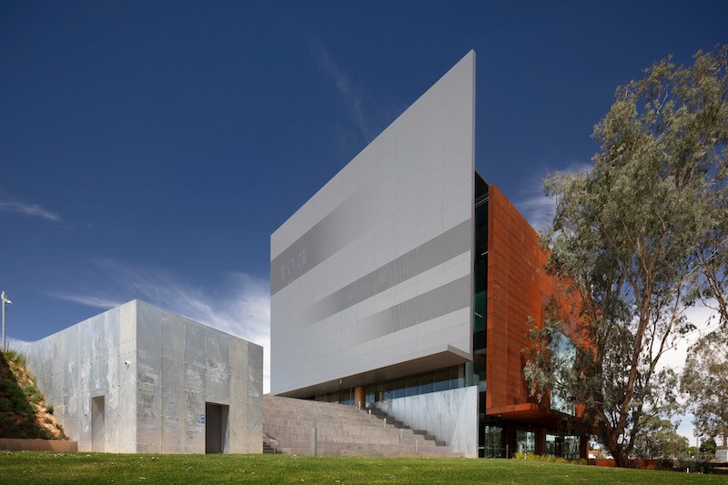 The Shepparton Art Museum: a modern, minimalist and striking building.
