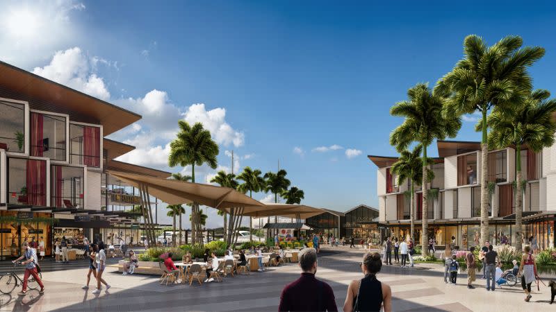 A rendering of part of the North Harbour Priority Development Area in Moreton Bay, Queensland.