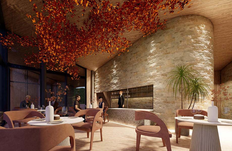 Sanctuary Villas Kangaroo Island dining concept render