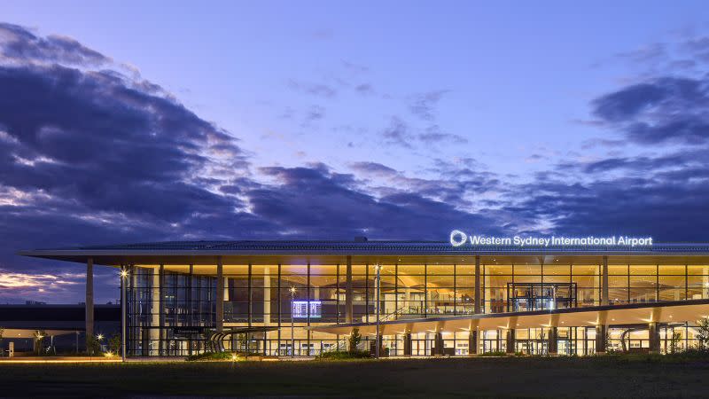 western sydney airport from the outside
