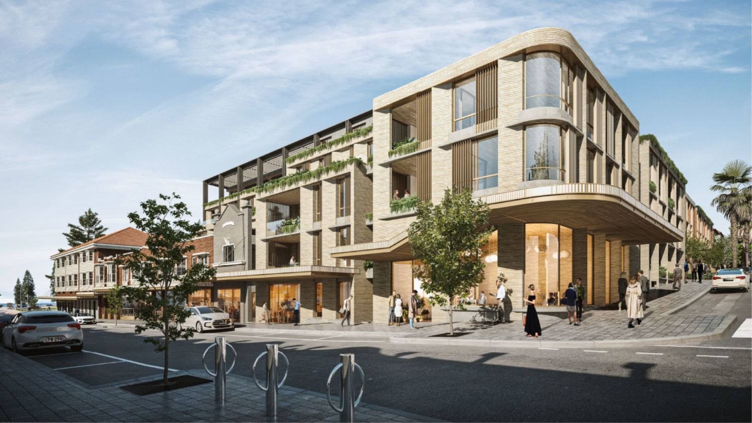 An artist's impression of the residential element of the Fender Katsalidis-designed Coogee Bay Hotel