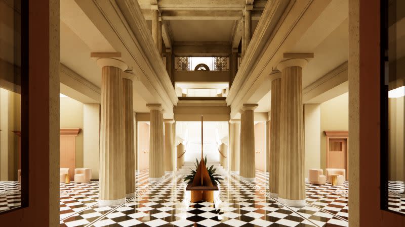 A rendering of the refurbished Adelaide Freemasons Hall.