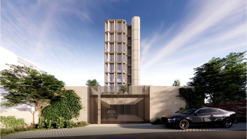 A rendering of the 10-storey building at Mosman Park that's slated for a two-storey penthouse.