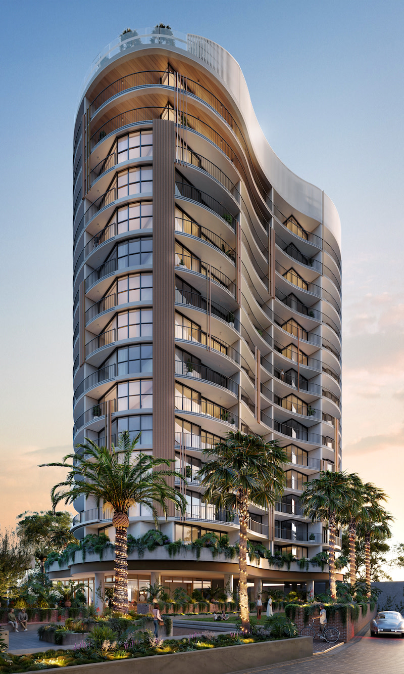 A render of Hillyard House—work on the build-to-rent project in Brisbane’s Gabba is now under way.