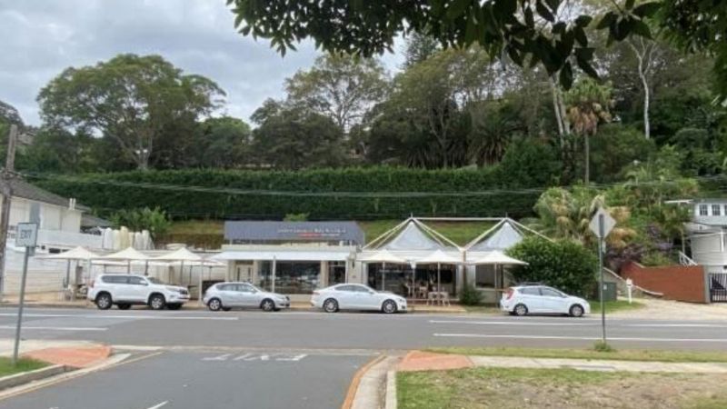 The former Palm Beach Fish & Chips Shop on Barrenjoey Road, which has been demolished to make way for the controversial shop-top residential development. 