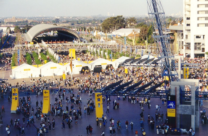 The precinct during the 2000 Sydney Olympic Games.